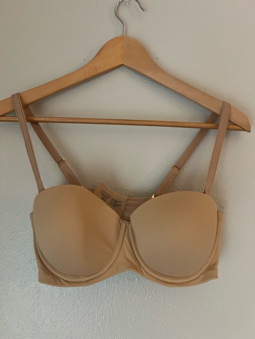 Soma Embraceable Strapless Bra, nude color, 36B - Picture 6 of 10